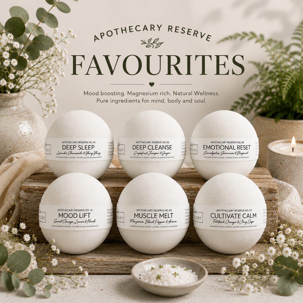 New Natural Apothecary Reserve Favourites Set (72 Bath Bombs)