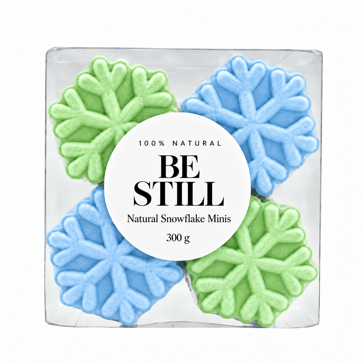 4 Mini Snowflake Bomb Set - Natural Be Still Set (4 Pack)