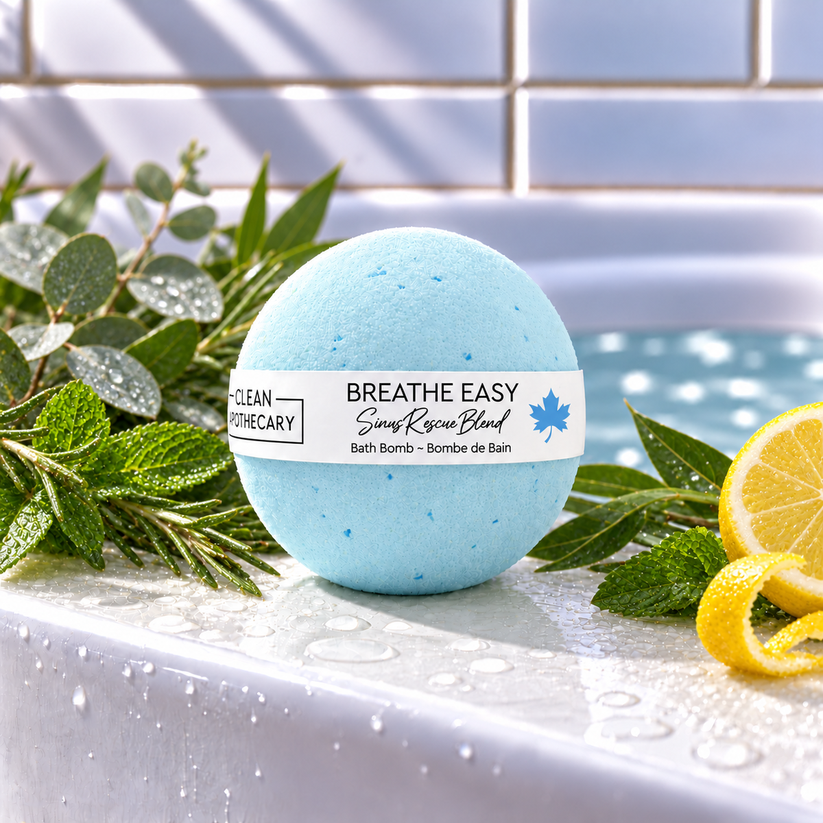 200g Bath Bomb - Breathe Easy (12 Pack)