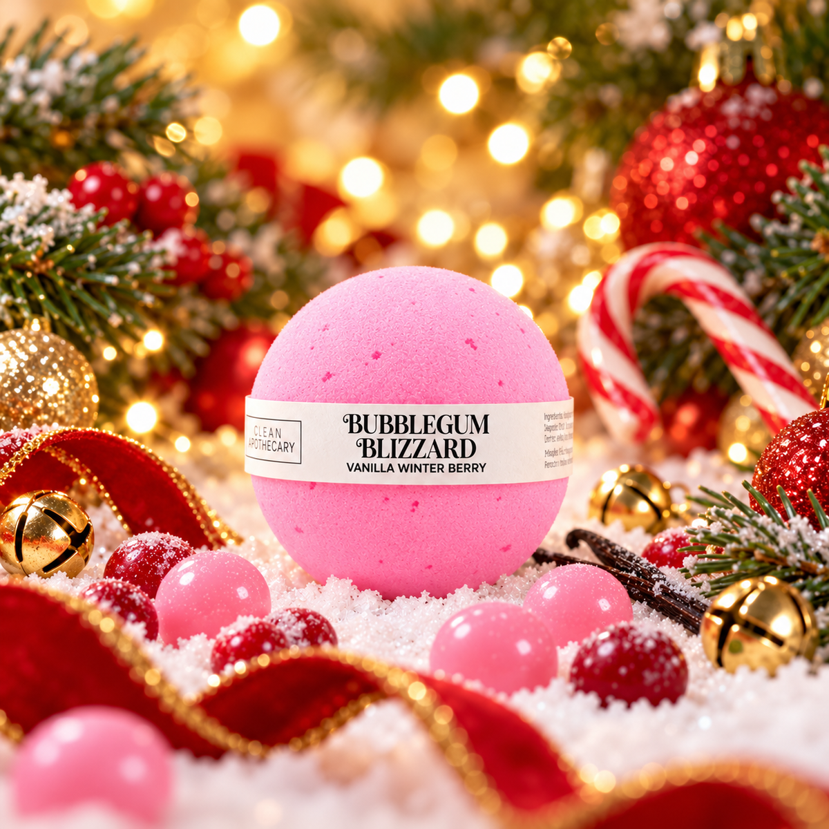 85g Mini Bath Bomb - Bubble Gum Blizzard (12 Pack)