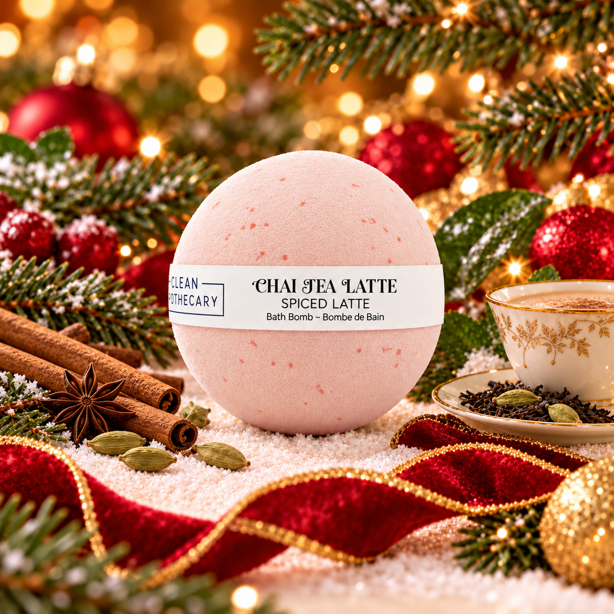200g Bath Bomb - Chai Tea (12 Pack)