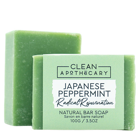 100g Bar Soap - Japanese Peppermint (6 Pack)