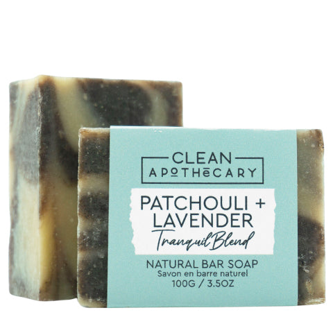 100g Bar Soap - Patchouli + Lavender (6 Pack)