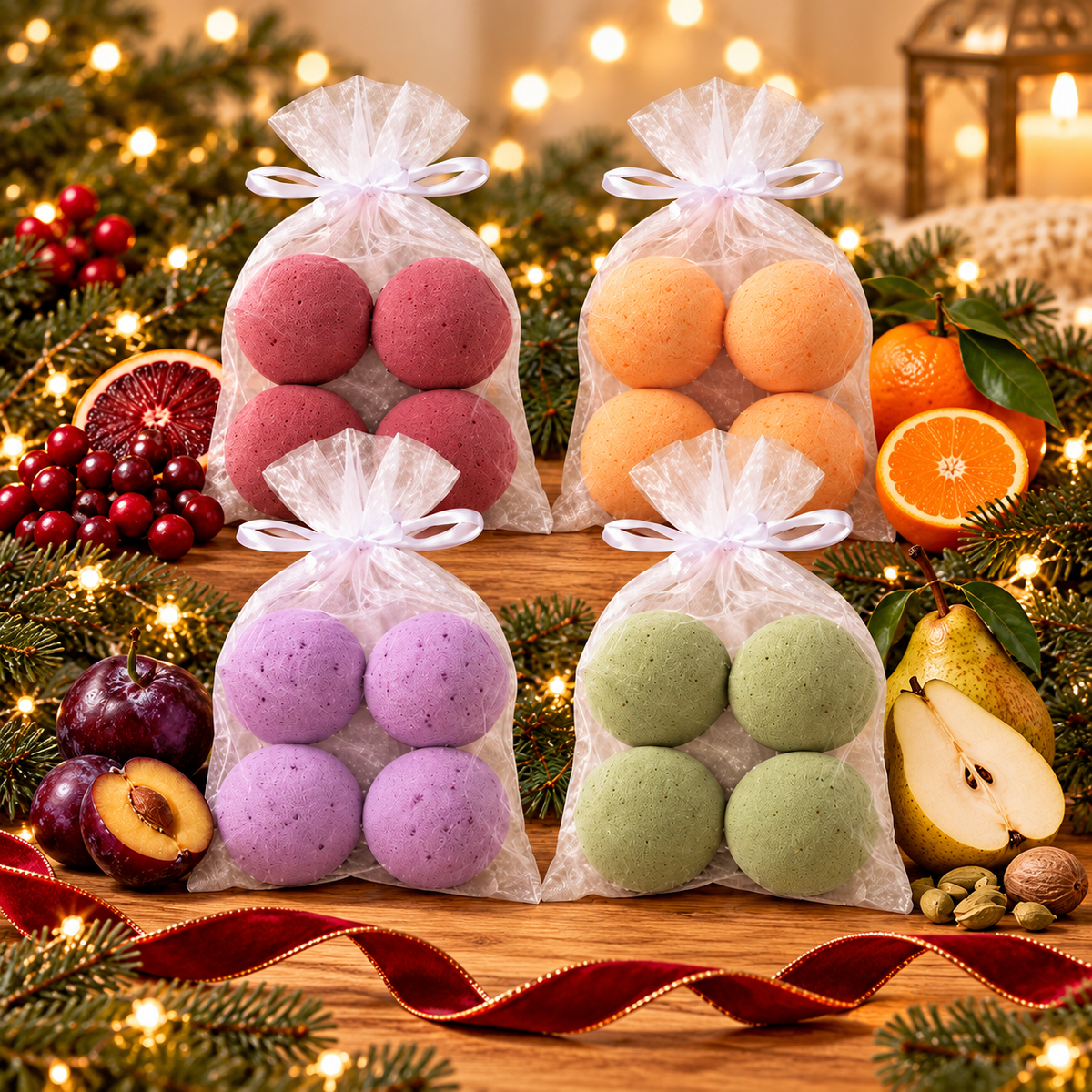 4 Bomb Organza Gift Set - Collection (12 Pack)