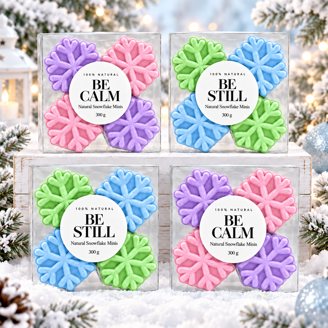 Snowflake Natural Mini Gift Box Starter Set (8 Mini Boxes)