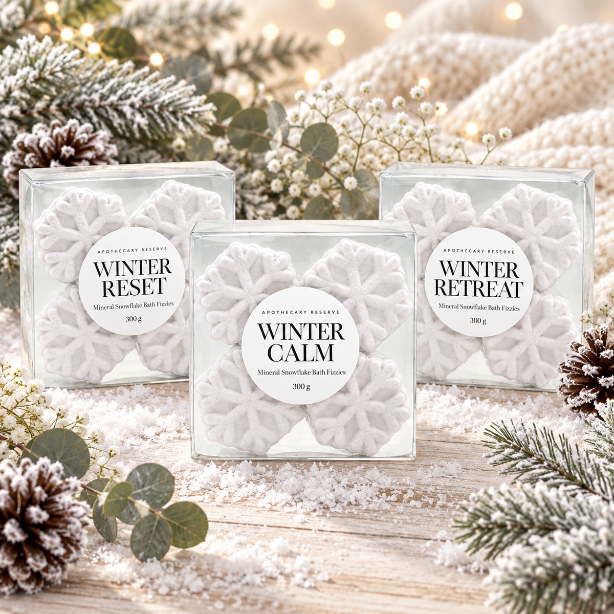 Snowflake Natural Mini Gift Box Starter Set (12 Mini Boxes)