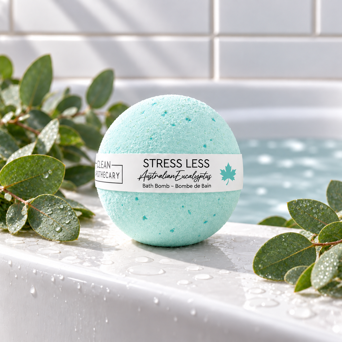 200g Bath Bomb - Stress Less (12 Pack)