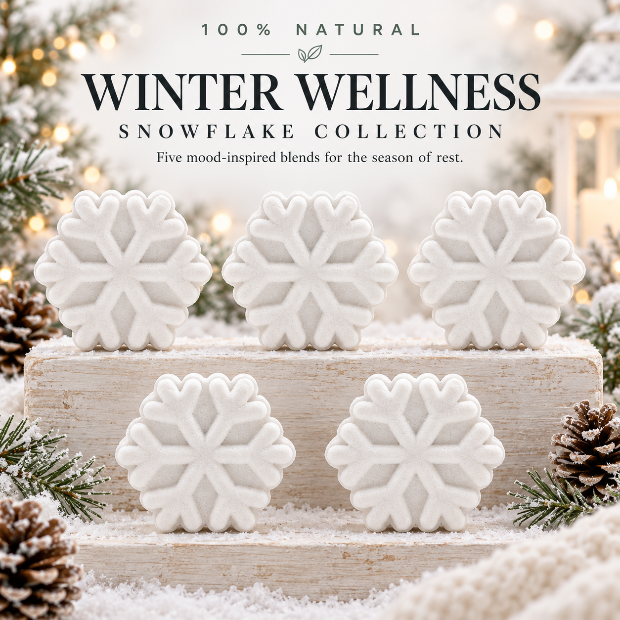 Snowflake Natural Mini Wellness Starter Set (60 Mini Bombs)