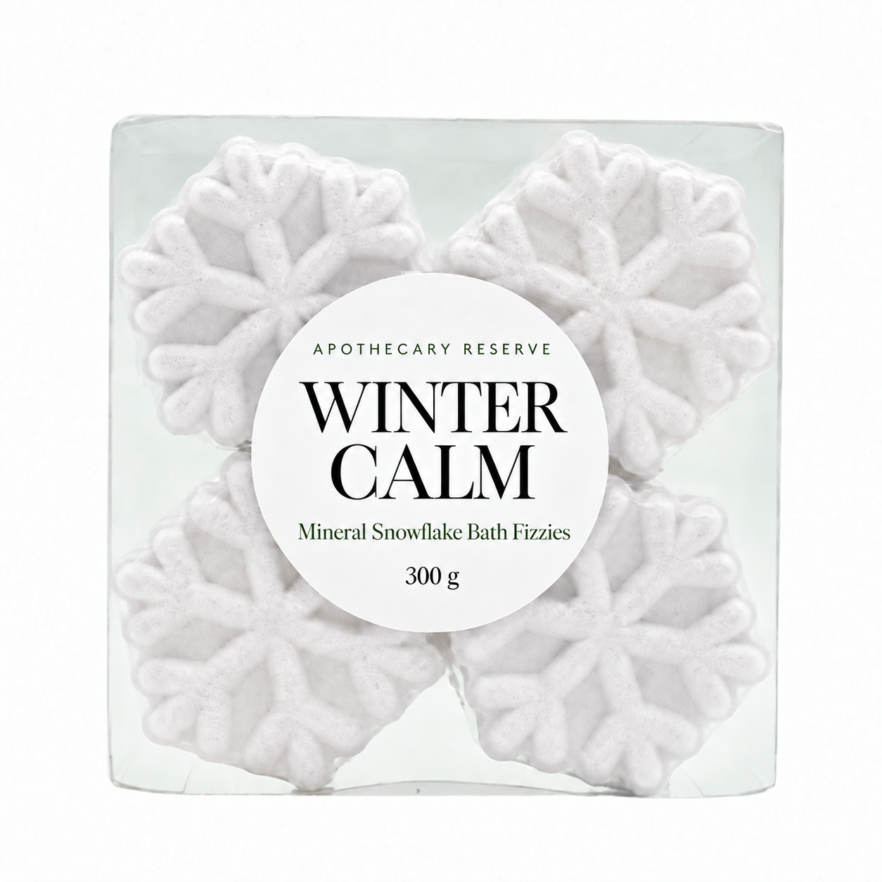 4 Mini Snowflake Bomb Set - Winter Calm (4 Pack)