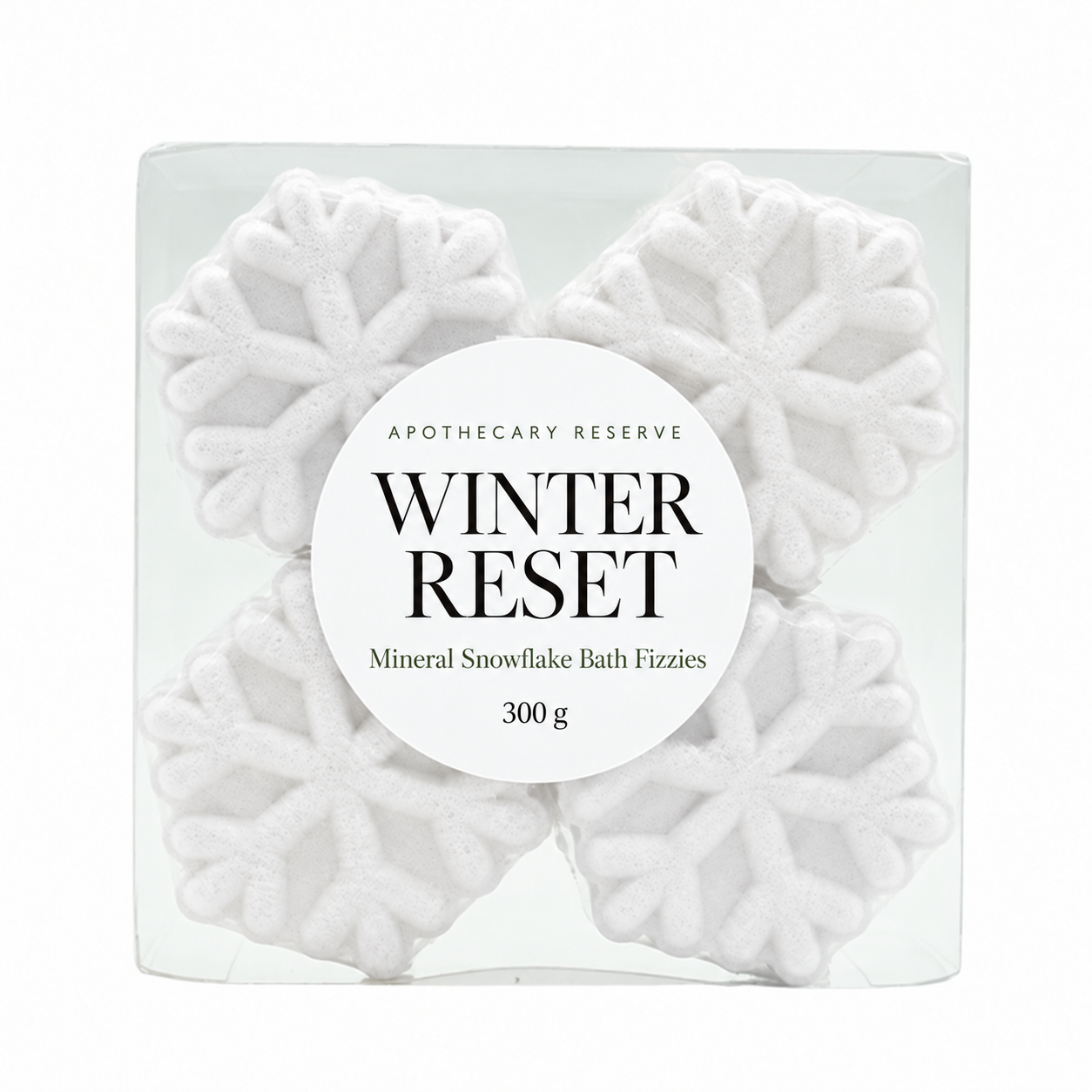 4 Mini Snowflake Bomb Set - Winter Reset (4 Pack)