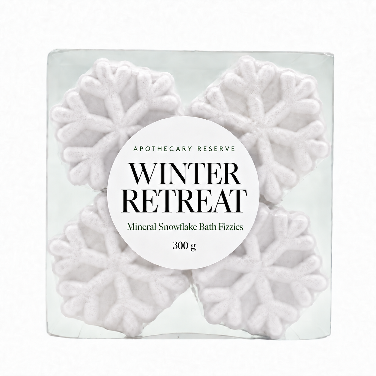 4 Mini Snowflake Bomb Set - Winter Retreat (4 Pack)